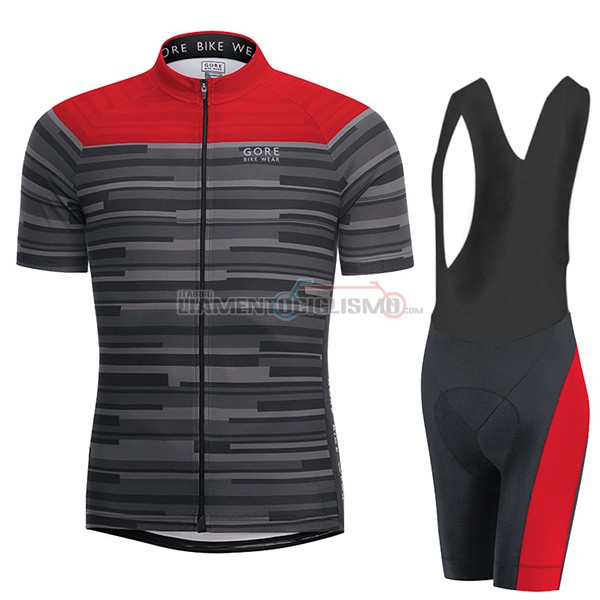 Abbigliamento Ciclismo Gore Bike Wear Power Stripes grigio